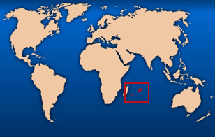 ile maurice carte du monde - Image