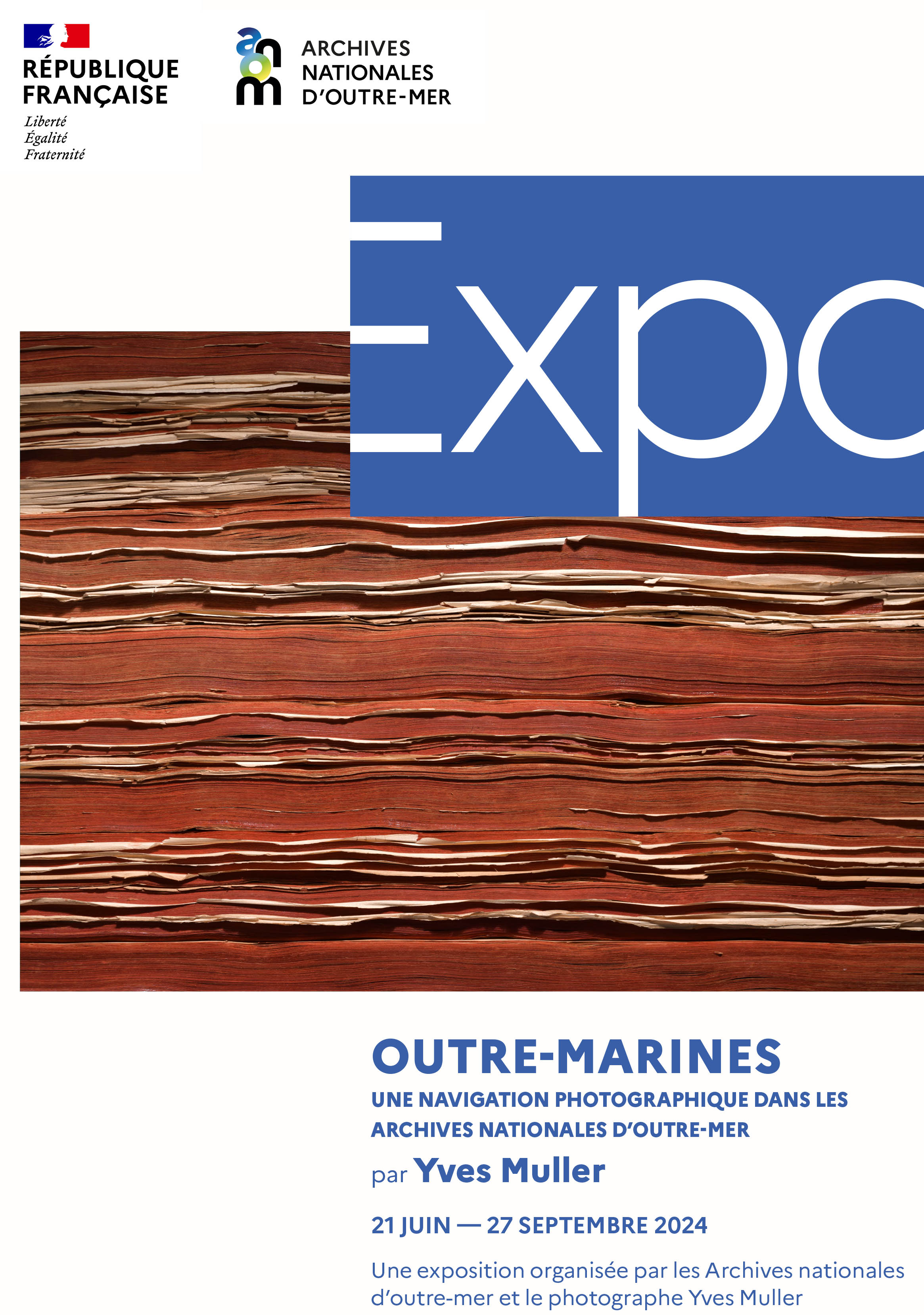 Affiche Exposition : Outre-marines - Yves Muller