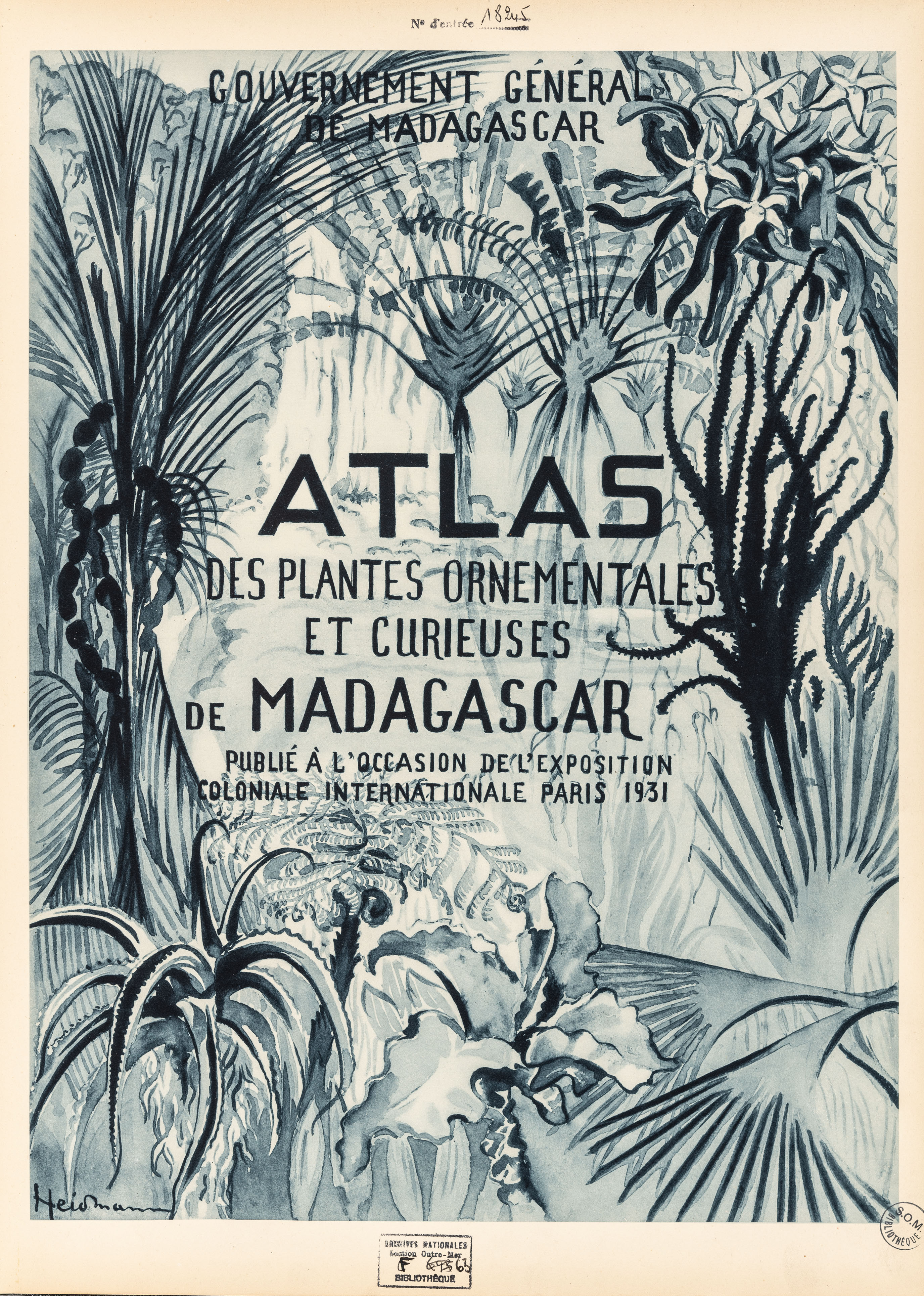 Atlas des plantes ornementales et curieuses de Madagascar, publié à l'occasion de l'exposition coloniale internationale, Paris 1931, BIB SOM f63