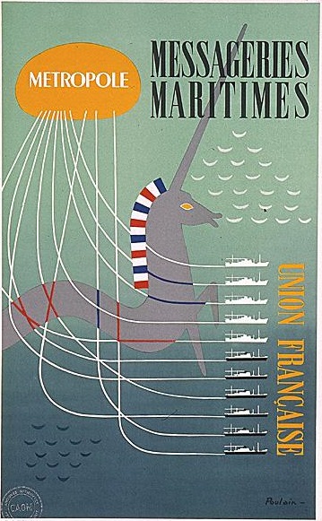 Affiche Messageries maritimes
