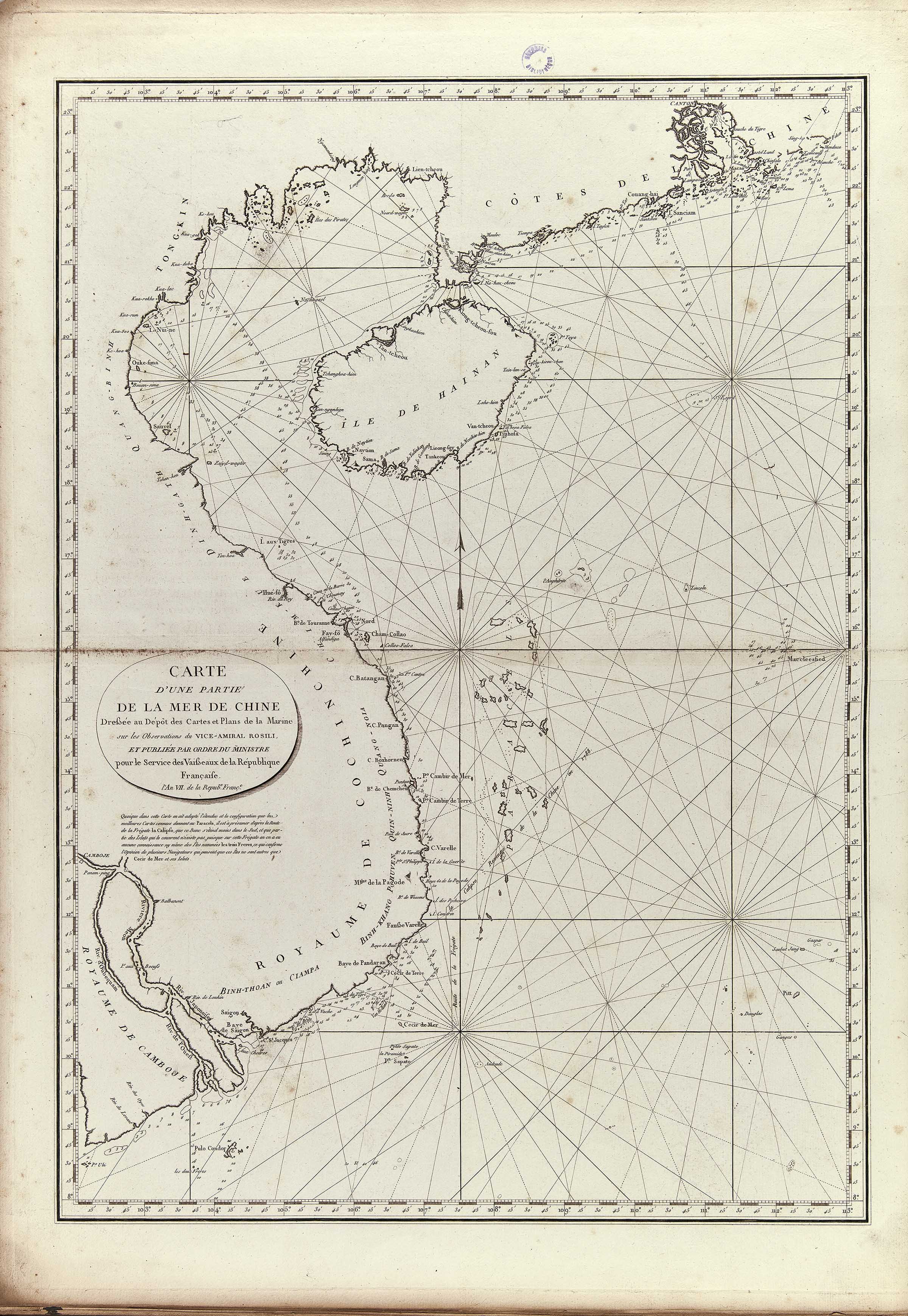 Carte de la Mer de Chine