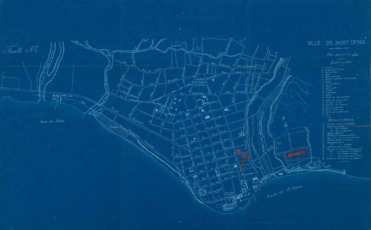 Ville de Saint Denis. FR ANOM 23 DFC 1885C