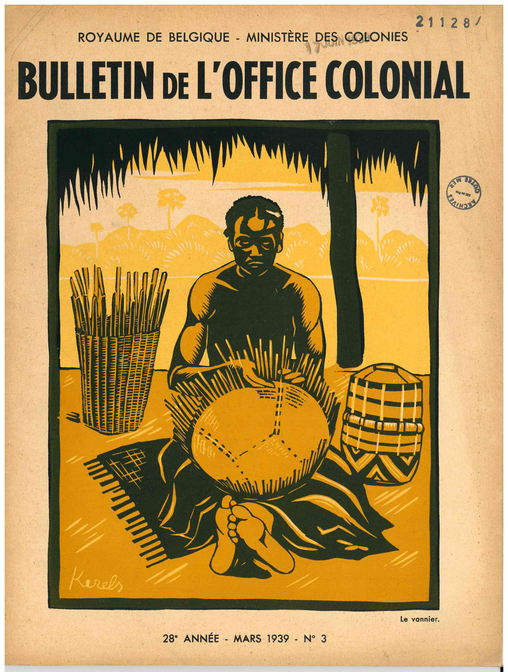 Bulletin de l’Office Colonial. Le vannier. 1939. BIB AOM 2128