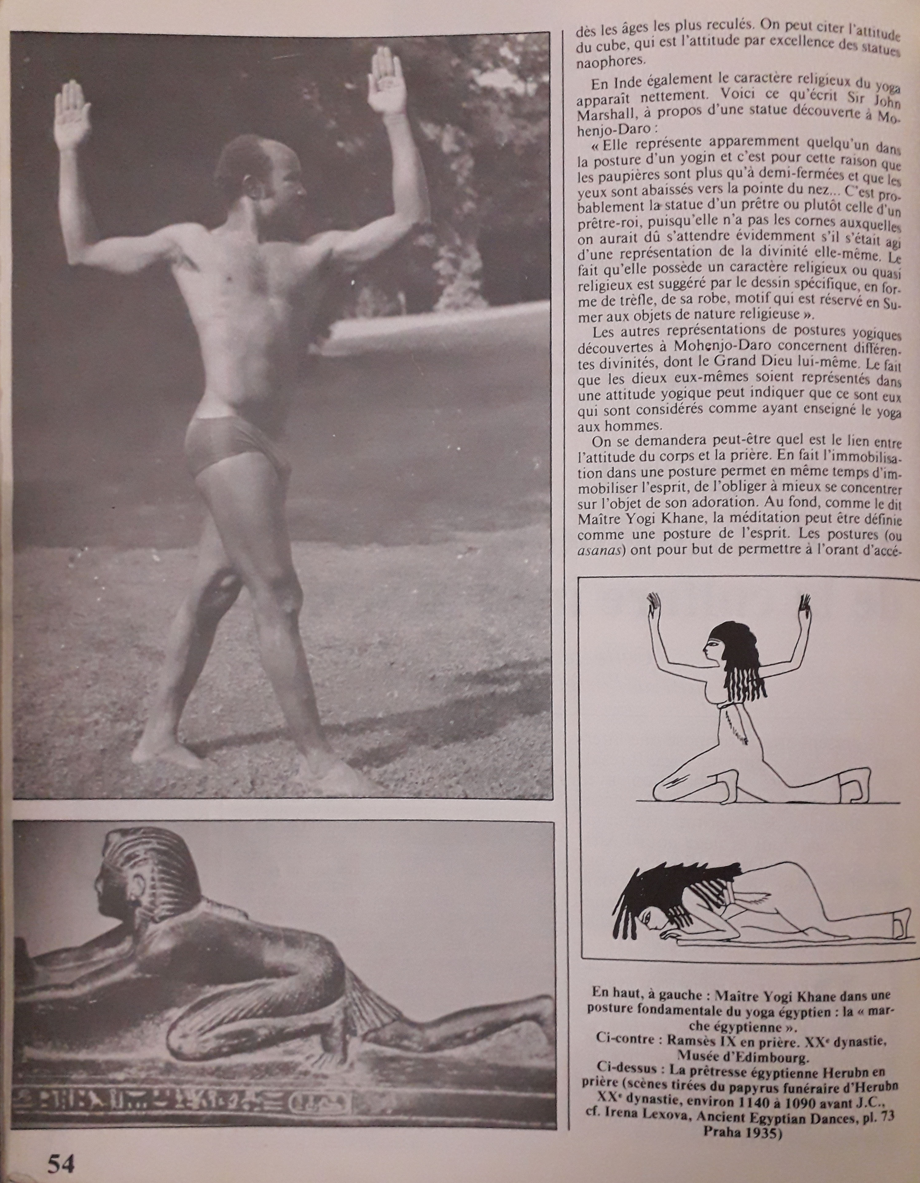 « Le yoga est un des maillons de la culture indo-africaine » Khane, Geneviève. Extrait de la revue Afrique Histoire. 1984. BIB AOM 22781/1984