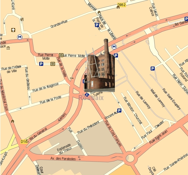 plan d'accès. Image fixe
