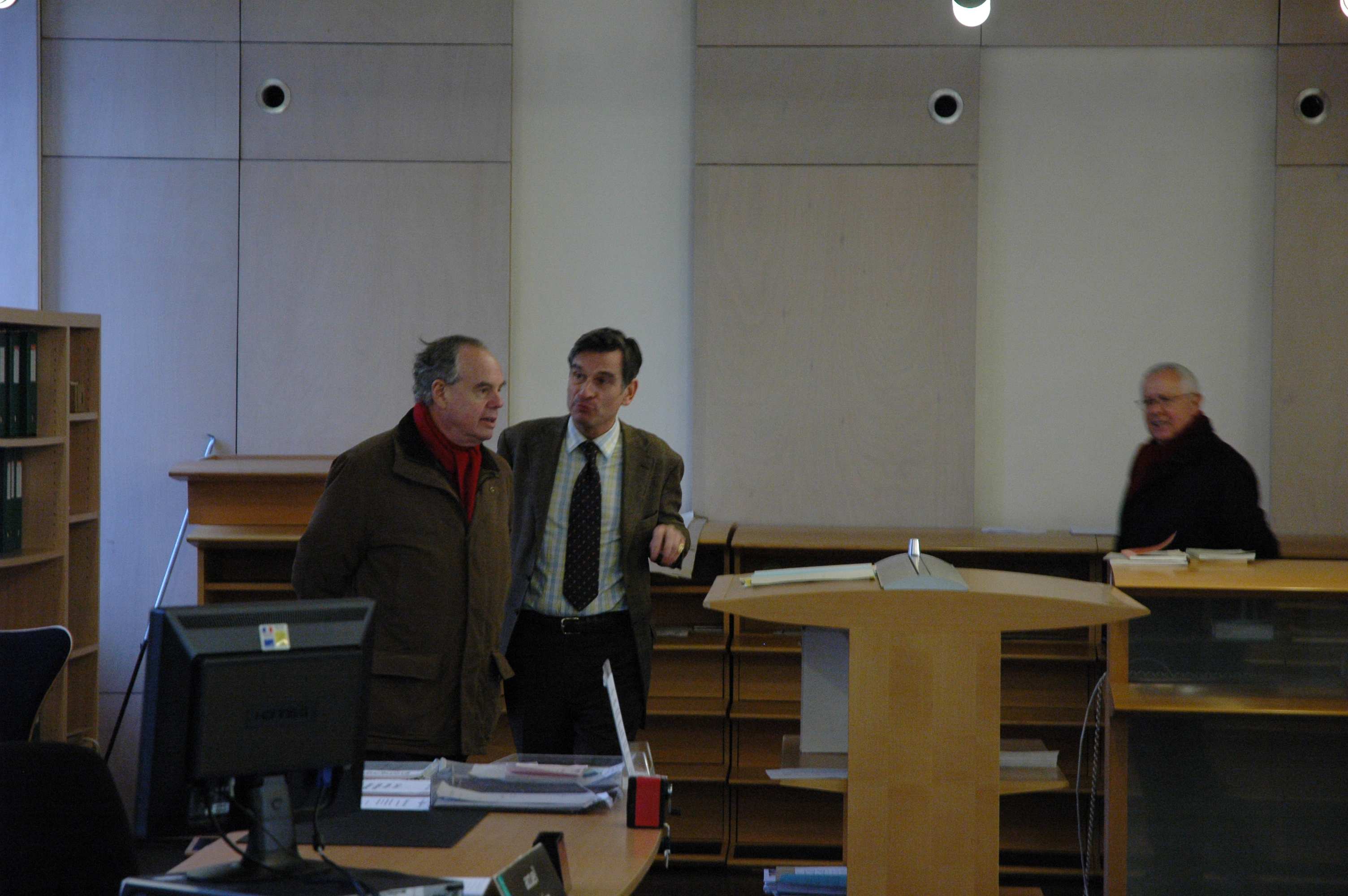 entr&eacute;e salle de lecture