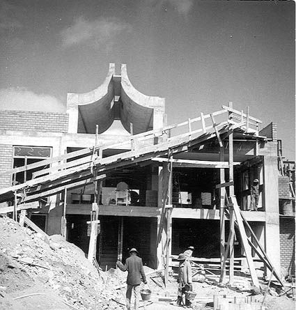 Tananarive, chantier de la r&eacute;sidence universitaire