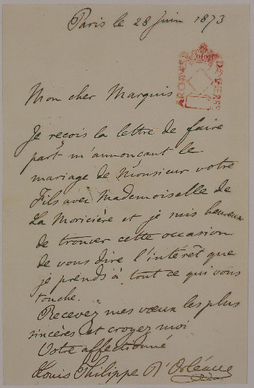 lettre de dote mariage