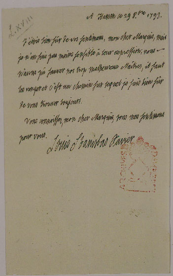 Deuxième lettre du comte