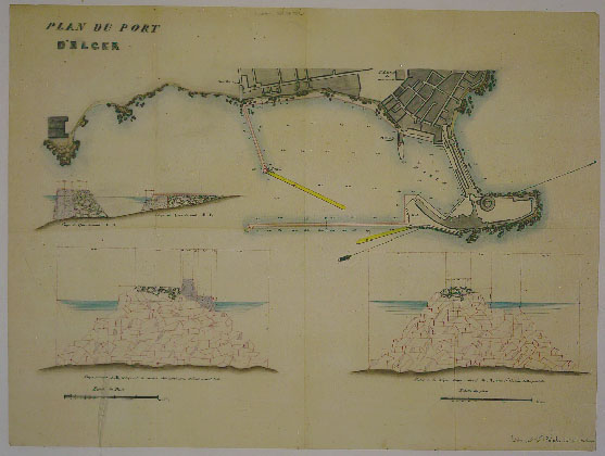 Plan du port d'Alger