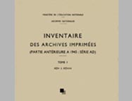 Les impressions de la Convention nationale, 1792-an IV. Inventaire analytique des articles AD XVIIIC 208-357,